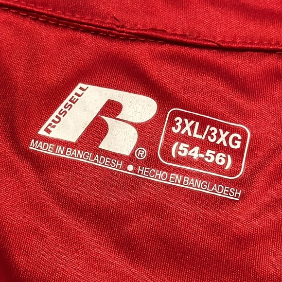 Mens’ University of Alabama red polo shirt by Russell (3XL) like new! - Picture 4 of 11